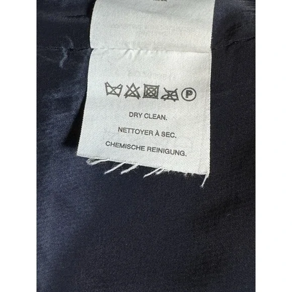 J.CREW Women's Monday Dress Lined Solid 100% Blue Wool Ruffle Sheath Career Sz 8 - Picture 4 of 16